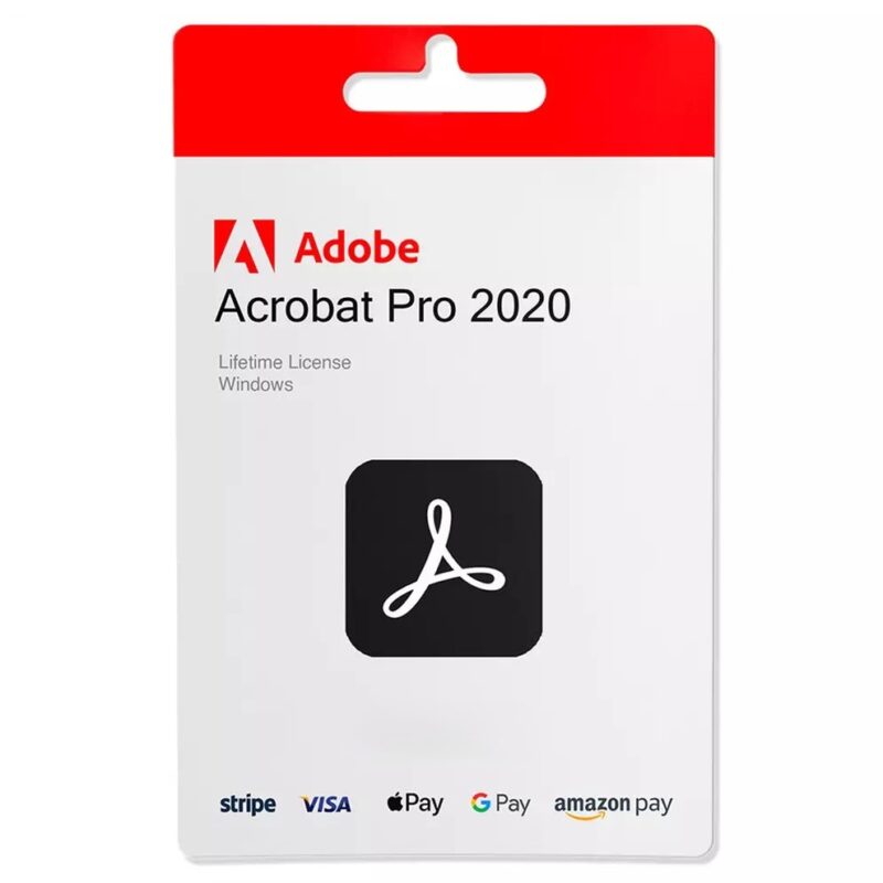 Adobe Acrobat Pro 2020 for Windows PC - Lifetime License