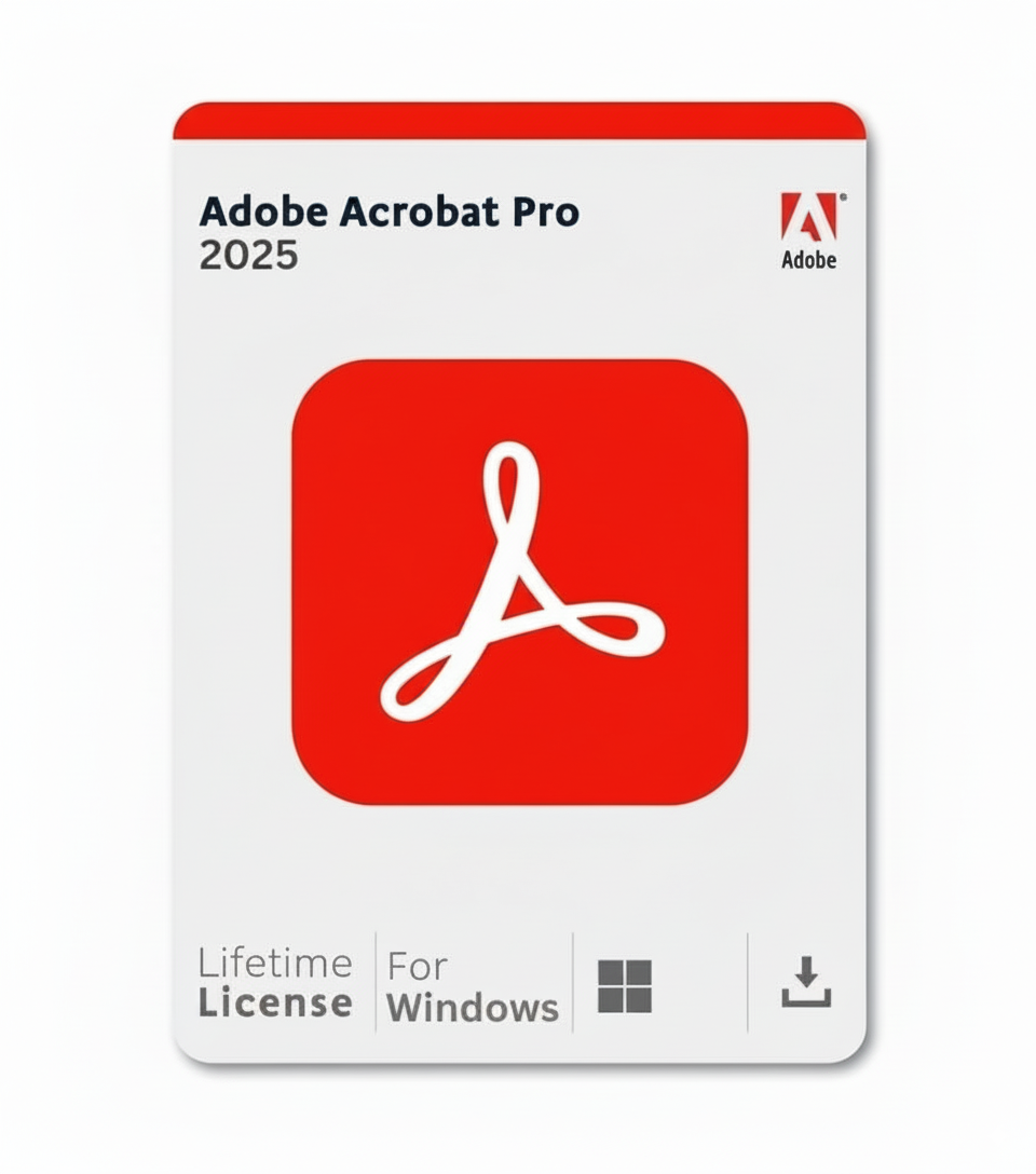Adobe Acrobat Pro 2025 for Windows - AI-Powered Lifetime License