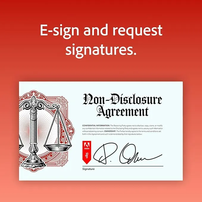 Adobe Acrobat Pro — 1 Year Subscription | Windows, Mac, iOS & Android with E-Signatures 2 Adobe Acrobat Pro — 1 Year Subscription | Windows, Mac, iOS & Android with E-Signatures - Image 2