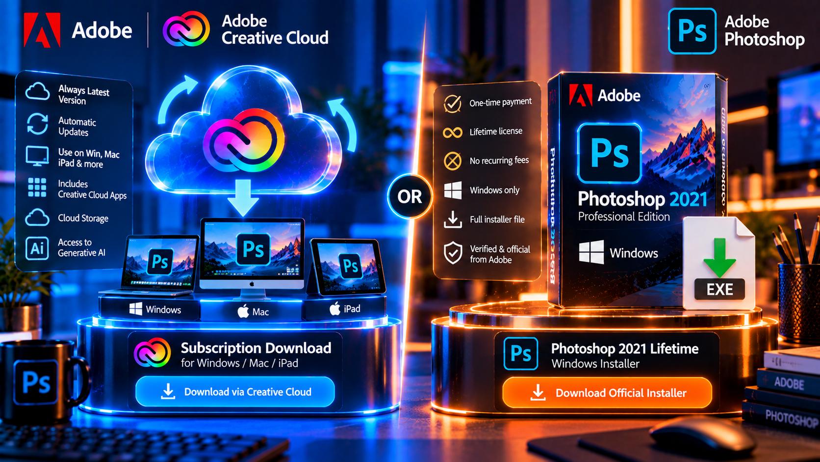Choosing the right Adobe Photoshop version