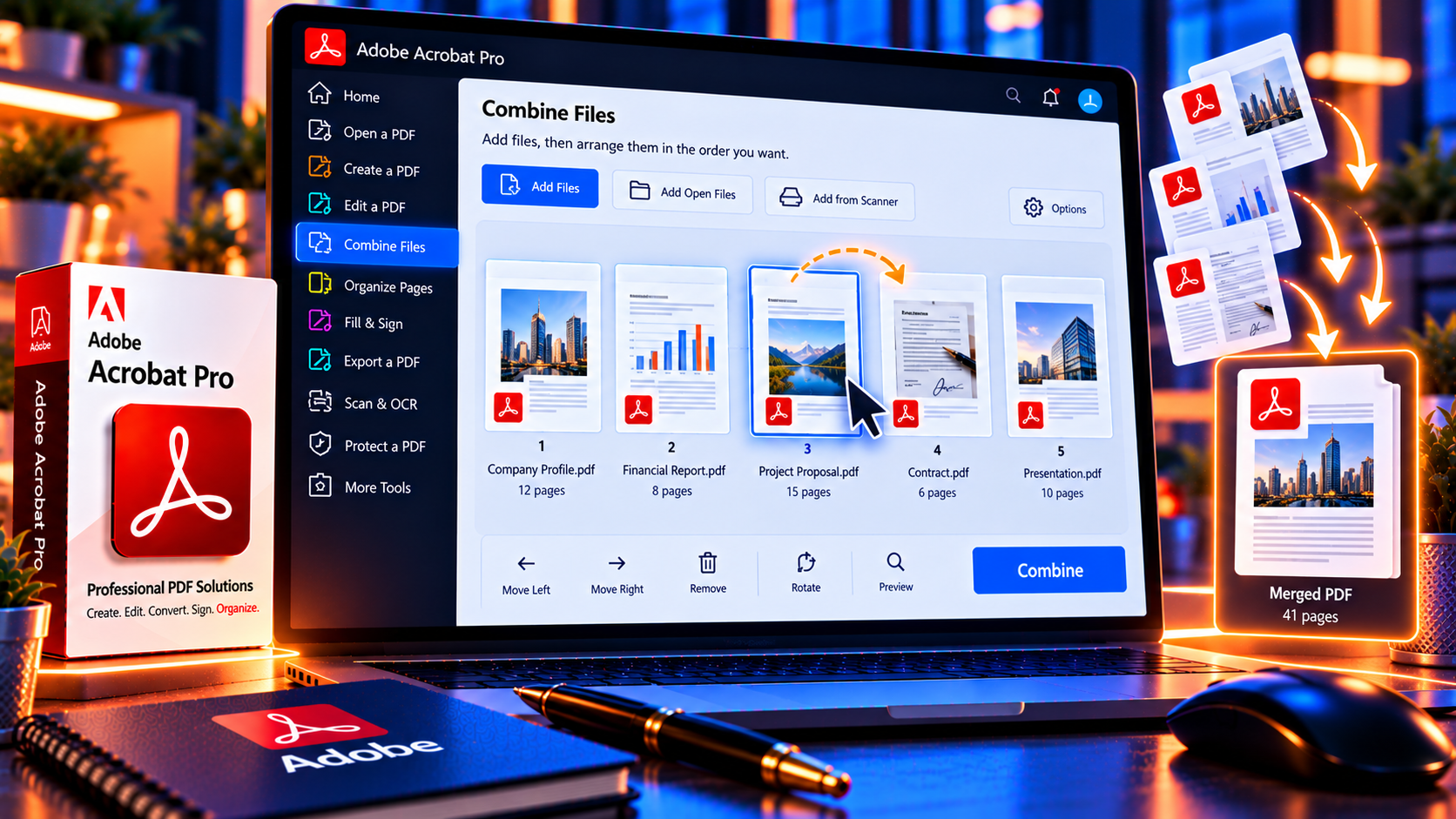 How to Merge PDF Files in Adobe Acrobat
